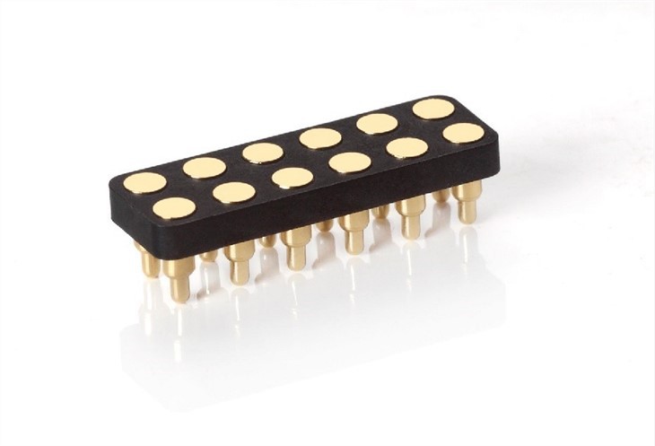 2 Row 6 Pin Pogo Pins Connector