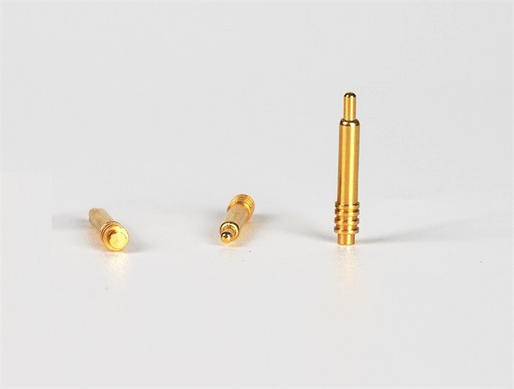 Pin Pogo Jarum Lurus Emas Bersalut