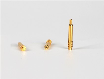 Pin Pogo Jarum Lurus Emas Bersalut