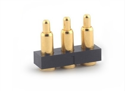 Penyambung Elektrik Emas Penyaduran Pin Pogo