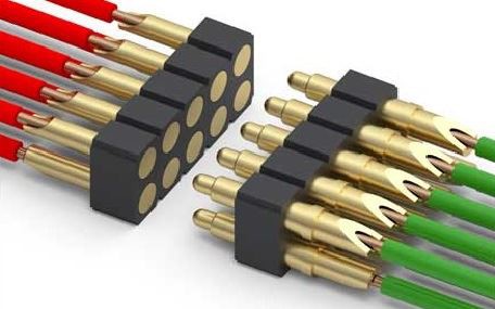 Penyambung Pin Pogo cawan pateri yang dimuatkan spring