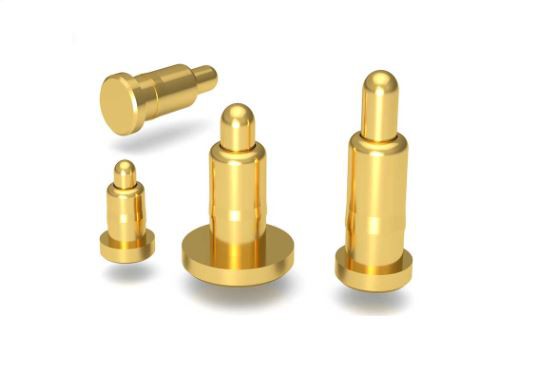 Pin Pogo Emas Bersalut Spring-muat