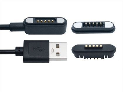 Penyambung Pengecasan Pin Pogo Magnet 5Pin